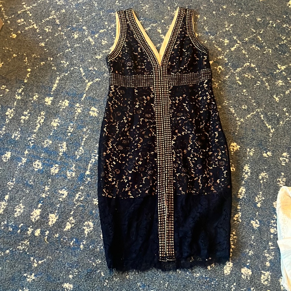Bardot size 10 navy dress